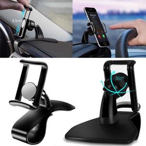 Universal 360 Degree Rotation Adjustable Phone Holder Car Dashboard HUD Phone Holder Stand Bracket Clip Support Mount Holders