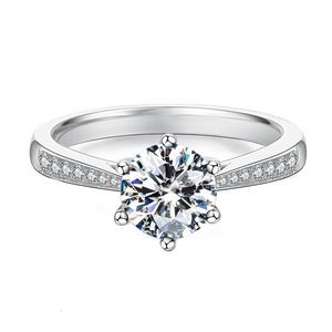 Verstelbare Moissanite Diamond Cluster Ring Dames Bruidsverlovingstrouwringen Mode Sieraden Cadeau Will en Sandy