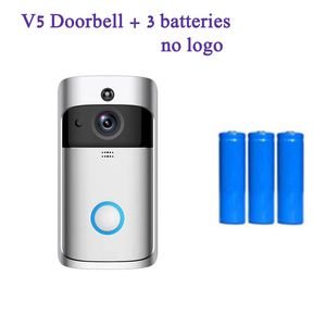 Campanello Smart V5 Videocamera remota senza fili Citofono visivo 720P WiFi Cam di sicurezza domestica Sorveglianza Controllo APP Visione notturna in tempo reale Rilevamento movimento PIR