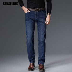 Jeans da uomo di marca Business Classic Top Brand Pantaloni moda casual Slim Salopette di jeans Pantaloni di alta qualità Jeans da uomo 210622