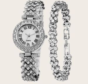 MULILAI MM Fashion Style Luxurious Diamond Womens Watches Elegant Quartz Ladies Watch Bracelet Wristwatches Set Gift