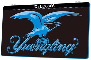 LD6366 Yuengling bira bar 3d gravür led ışık işareti toptan perakende