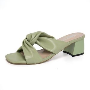 Women Platform Slippers FACTORY_STORE01 Summer Outdoor Open Toe Elegant Solid Sandals Fashion Women Mules Shoes Female Summer High Heels JHTYI6868G