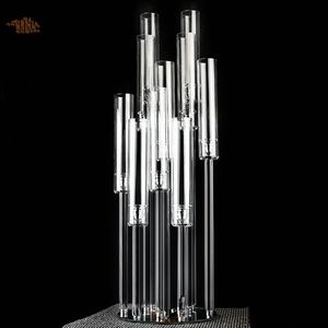 Factory Cristal acrylic Tall Candelabra Decorative Wedding Table Candlesticks In Bulk Wedding Centerpieces & Table Decorations senyu0595