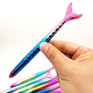 Fashion Kawaii Colorful Mermaid Pens Student Writing Gift Novelty Mermaid Ballpoint Pen Stationery School Office Supplies DH5899