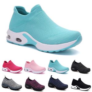 fashion Men Running Shoes type4 White Black Pink Laceless Breathable Comfortable Mens Trainers Canvas Shoe Sports Sneakers Runners 35-42