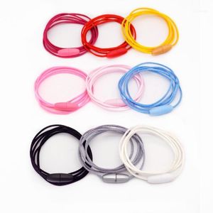 Yarn Sutoyuen 20pcs Silk Soft Satin Cord 2.0mm With Plastic Breakaway Clasps For Baby Teething Necklace DIY Jewelry Making Crafts1