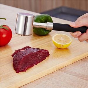 316 Rostfritt stål Kötthammare Anbudsgivare Beaf Steak Pounder Hammer Beef Chicken Pork Beater Kitchen Tools Tenderizers