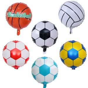 18-дюймовый футбольный баскетбол волейбол алюминиевая фольга шар для вечеринок украшения день рождения воздушные шары свадьбы рождественские принадлежности