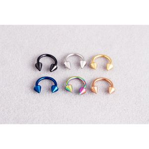 Partihandel 50st Lot Guldfärg Body Piercing Rostfritt Stål Ögonbryn Lip Näsa Smycken Tunga Tragus Labret Bar Ringar Tillbehör