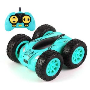 Wholesale usb remote control car resale online - 3 inch G CH Drift Stunt Double sided RC Car Bounce Stunt Cars Rock Crawler Roll Car Degree Flip Kids Robot Car Gift Q0726