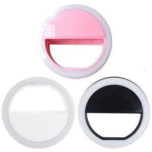 Carregamento LED Flash Beauty Preencher Selfie Lâmpada Ao Ar Livre Selfie Ring Light Recarregável Clipe Portátil para todos os telemóveis