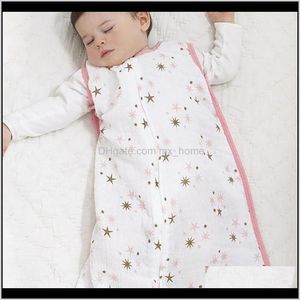 Nursery Baby Kids Maternity Drop Delivery 2021 Bags 100Percent Muslin Cotton Aden Anais Thin Sleeping Bag For Summer Bedding Baby Bebe Sacks
