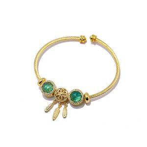 Braccialetti di fascino 56 Accessori moda estate Summer World World Dream Catcher Bracciale aperto