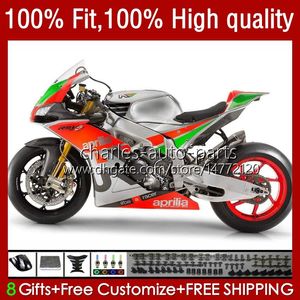 Corpo de molde de injeção para Aprilia RSV4 RSV1000R RSV 1000 RSV-1000 R 16-19 Bodywork 40No.29 RSV1000 R $ 16 17 18 19 RSV1000Rr Prata Verde Verde 2016 2017 2019 Fairing OEM