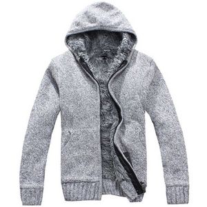 Scienwear 2020 Autumn Winter Mans Cardigan Zipper Open Hood Sweater Mens Knitted Heavy Extra Coarse Wool Long Sleeve Clothes Y0907