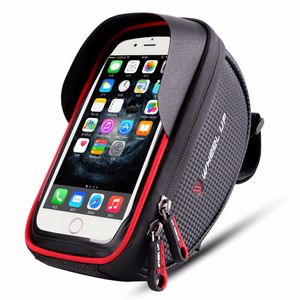 6.0 pollici impermeabile bici bicicletta supporto per telefono cellulare supporto custodia per manubrio moto borsa per iPhone X Samsung LG