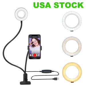 Ring Der Kraft großhandel-USA Stock LED Ring Füllung Licht wird von USB Hautpflege angetrieben