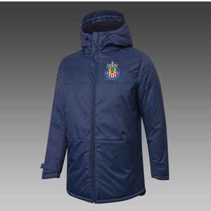 Mens Chivas EUA Down Winter Outdoor lazer esportes casaco Casacos Parkas Emblemas da equipe personalizados