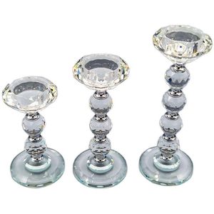 Titulares de vela 70 copo titular de cristal casamento decoração festa de férias pequenas bolas redondas empilhadas vidro transparente criativo