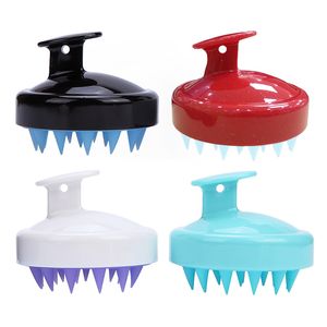 Silicone Shampoo Brush Scalp Massage Brush Hair Washing Comb Body Bath Spa Slimming Brushes Scrubbers