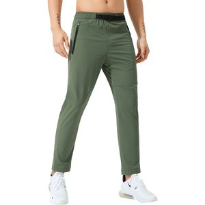 Tracksuit Kläder Designer Sport Fitness Men Byxor Kör Andningsbar Svettabsorberande Snabbtorkande Hög Elastiska Joggers Sweatpants Sport