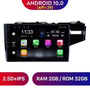 Android Araba DVD Oynatıcı Radyo 10.1 inç Dört Çekirdekli GPS Navigasyon Stereo Multimedya 2014-2015 Honda Jazz / Fit (RHD)