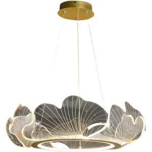 Postmodern Pendant Lamps Living Room Light Simple Warm Household Lotus Leaf Fixture Led Restaurant Bedroom Designer Hanging Lamp