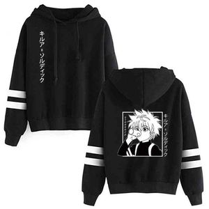 2021 Unisex Hunter X Hunter Harajuku Japanese Anime Printed Women Hoodie Couple Streetwear Fashion Casual Sweatshirt Coat H1227