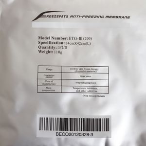 34 * 42 freezefats membrane antigelo per il congelamento dei grassi 110g pastiglie in gel per criolipolisi pad per criolipolisi Membrana Antigelo per criolipolisi