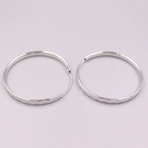 Hoop & Huggie Fine Pure S925 Sterling Silver Earrings Women 3mm Laser Figure
