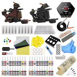 Wholesale colors inks tattoo resale online - Tattoo Kit for Liner Shader With Tattoo Complete Accessories Colors Ink for Tattoo Beginning Learner