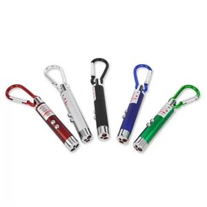 3 in 1 Mini LED Outdoors FlashLight Portable Key Chain UV Torch Laser Pen Pointer Beam Infrared