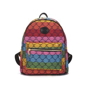 Brand 22sss feminina mochila Palm Springs Backpacks Bolsa Bolsa Crossbody Men Colorful Mulheres Bolsas de Impressão de Carta Bolsas Back Pack