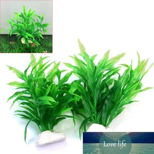 Garden Decorations 2pcs Plastic Artificial Aquatic Plants Grass Weeds Underwater Fish Tank Landscape Aquarium Decoration Ornament Accessories