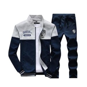 Mannen Suitwo Stuk Pak Herfst Winter Nieuwe Katoenen Sporting Set Mannen Broek Past Fitness Baseball Trainingspak Mannelijke X0610