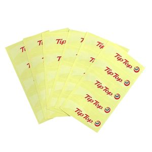 Anpassade limetiketter Glasmjölk Opp Bottle Cup Lid Seal Label Sticker Printing With Factory Price