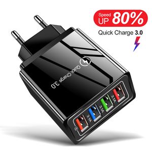 شاحن USB Quick Charge 3.0 Fast Charger QC3.0 Multi Pluge Adapter Wall Mobile Charger for iPhone 12 x Samsung Xiaomi Mi 9