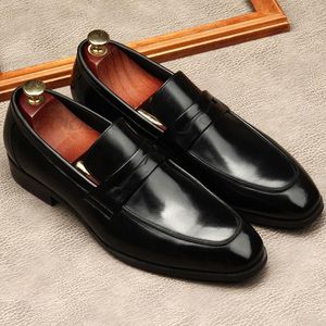 Siyah Kahverengi Hakiki Deri Erkek Elbise Ayakkabı Iş Parti Düğün Takım Elbise Marka Brogue Noktası Toe Oxford Ayakkabı Erkekler için