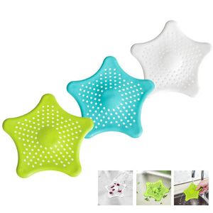 Övrigt badtillbehör 1pc Stjärtavloppsavlopp Filter Outfall Strainer Anti-Blocking Drain Hair Colanders Strålare Badrum Kök Rengör