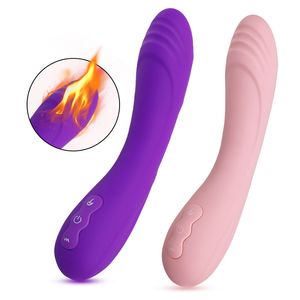 Uppvärmning Silikon Dildo Pussy Vibrator Vuxen Sexleksaker För Kvinna Och Par Multi-Speed ​​G Spot Massager Kvinna Vaginal Onani