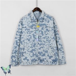 Autunno Inverno Cav Empt Noise-print Giacca di jeans Uomo Donna Cerniera di alta qualità CAVEMPT Street Washed Coat 210420