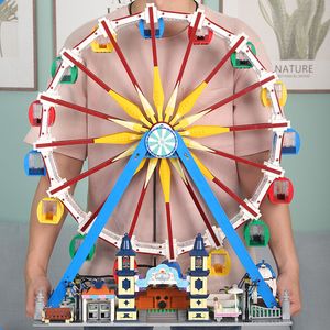 Motorized Ferris Wheel Building Blocks Mold King 11006 Compatível criativo com 15012 App Assembly Kids Christmas Gifts Birthday Toys for Children