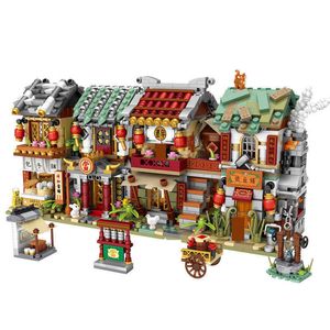 Loz Mini Bausteine ​​Chinesische Stil Straße Architektur Weihnachten Geschenke Spielzeug Shop Education Loz Blocks Spielzeug für Kinder Jungen Mädchen Q0624