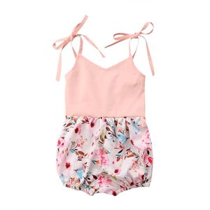 One Piece Swimsuit Baby Girls Beachwear Kids Flower Romper Bodysuit Jumpsuit Outfit Clothes Summer Holiday Beach Cloth 0-24m Two-piece Suits