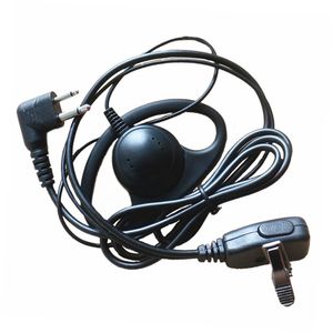 Kształt 10xD-ring 2PIN Haczyk słuchawkowy MIC dla Motorola Walkie Talkie Radio CT150 CT250 CT450LS SP10 / 21/50 p040 p 080 P100 P1225