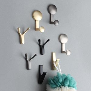 Hooks & Rails European Style Clothes Hook Light Luxury Coat Bathroom Storage Rack Room Organizer Key Holders Home Decoration Accessories