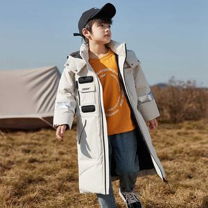 -30 Degree Winter Children Down Parkas Thicken Waterproof Real Fur Collar Kids Coat Clothes Warm Boy Jacket Girl Outerwear H0909