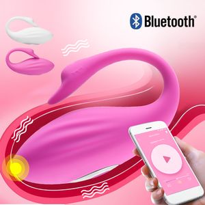 Vibrador de ovos vagina de silicone, aplicativo bluetooth, controle remoto sem fio, estimulador de ponto g, 7 frequências, jogo adulto, brinquedos sexy para mulheres