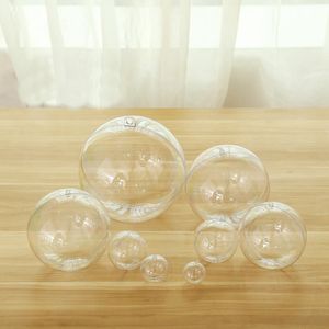 Types 4 -10 CM Can Open Plastic Christmas Clear Ball Ornament Classic Design Xmas Decorations Window Wedding Gift Balls
